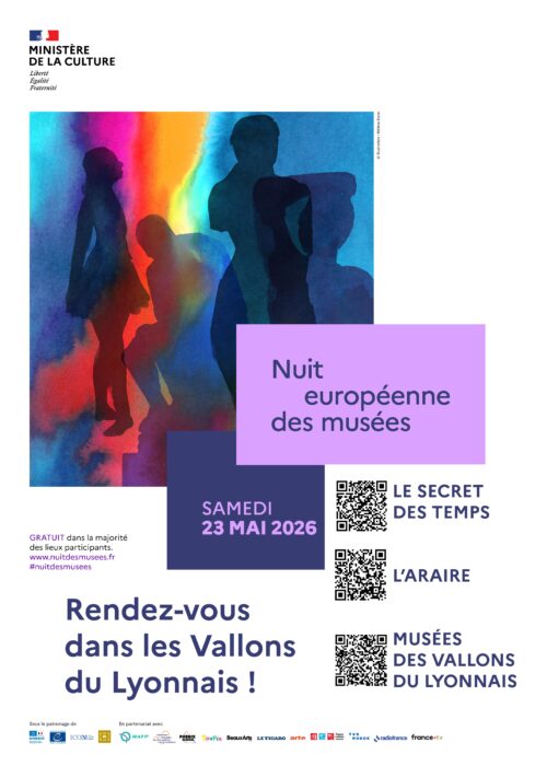 Nuit européenne des musées
Samedi 23 mai 2026
Rendez-vous dans les Vallons du lyonnais
Le secret des temps
L'Araire
Musées des vallons du lyonnais